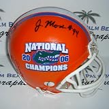Jarvis Moss signed Florida Gators BCS Logo Mini Helmet