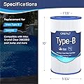 Grefilt 6-Pack Type B Pool Filter Cartridges