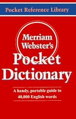 Merriam-Webster's Pocket Dictionary (Pocket Reference Library)