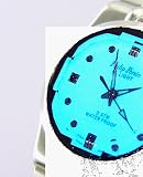 PHILIP PERSIO INDIGLO LIGHT CRYSTAL CUT DOME MEN WATCH