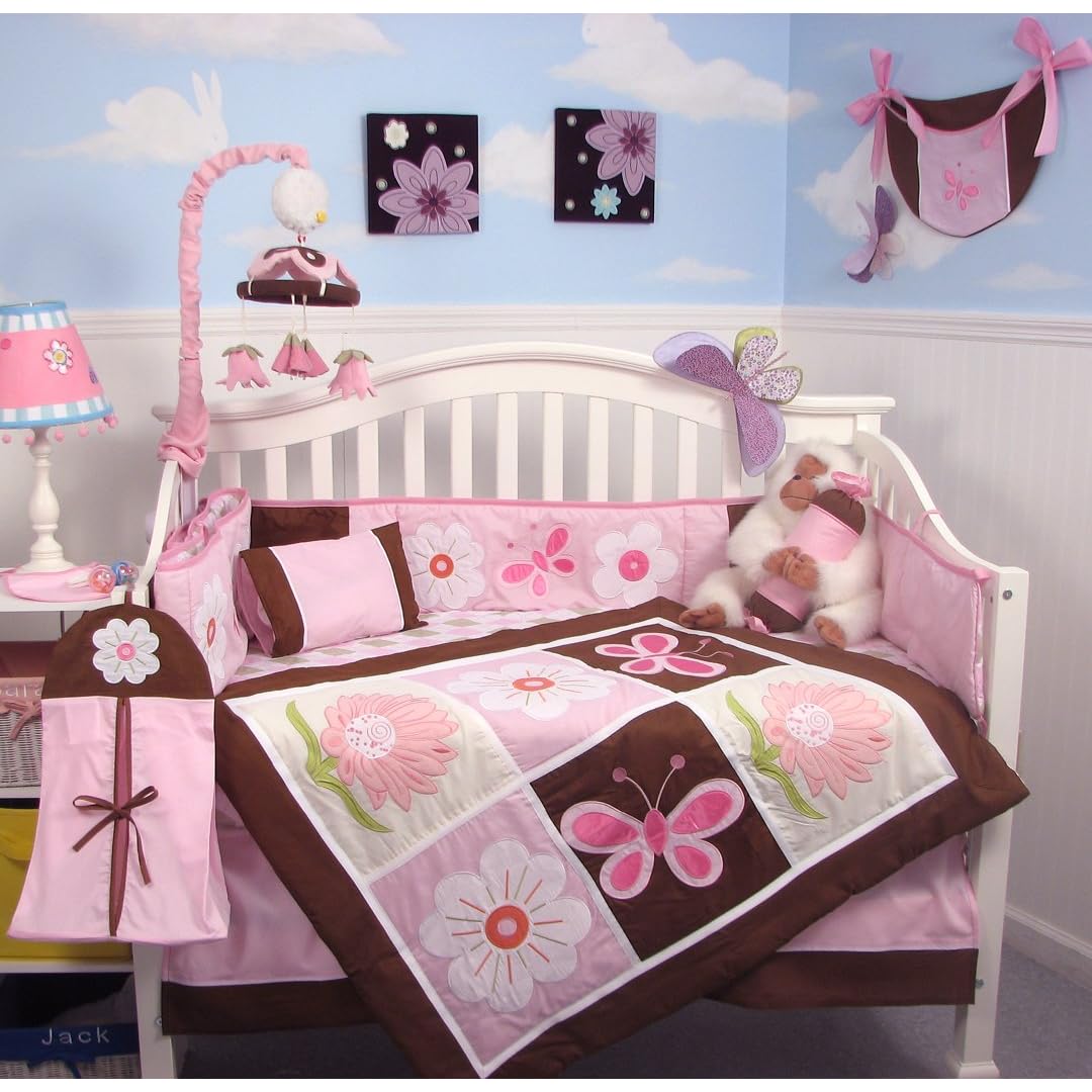 baby girl crib bedding sets butterflies photos