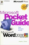 715XHHXJP1L. SL160  Microsoft Pocket Guide to Microsoft Word 2000
