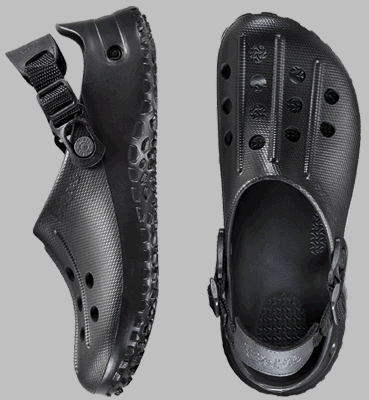 Birkis Clogs ''Fun Air Back Strap'' aus Alpro-Cell in black mit schmalem Fussbett