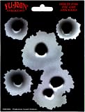 Bullet Holes in Metal - 4 Pack of Stickers / Decals (Sticker / Decal / Bullethole) on 1 Sheet!