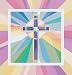 All Products : Creative Converting 54 x 108 Inch Plastic Stained Glass Pink Table Cover - Case of 12