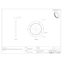 Boston Gear YI3264 Internal Gear, 20 Degree Pressure Angle, 32 Pitch, 64 Teeth, Brass