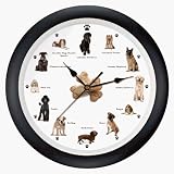 Barking Dog Clock - Black (13")
