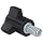 Davies Thermoset Three Arm Knob, Flute Rim, Threaded Stud, 1/4"-20 Thread Size X 1/2" Thread Length, 7/8" Diameter (Pack of 10)