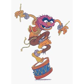 Muppets - Animal on a Drum - Sticker / Decal