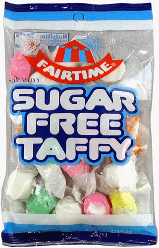 Fairtime Sugar-Free Taffy 5 oz. bag by Sugar-Free Candy