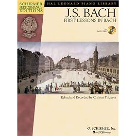 Bach - First Lessons in Bach - Schirmer Performance Editions Series - Book and CD Package by 