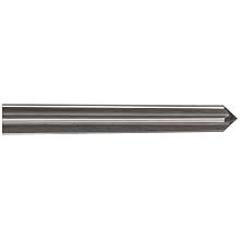 Union Butterfield 4587 High-Speed Steel Taper Pin Reamer, Straight Flute, Round With Square End Shank, Uncoated (Bright) Finish