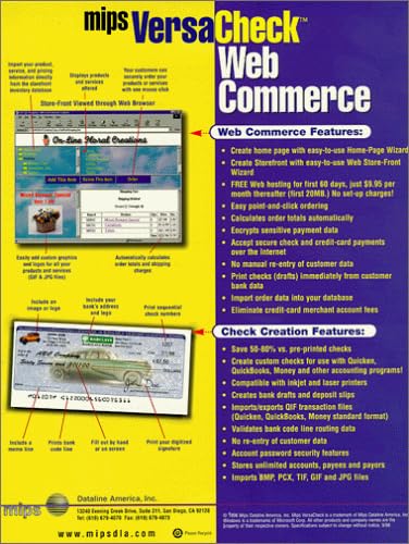VersaCheck Web Commerce w/checks (box)