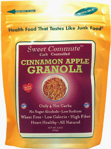 Dixie Carb Counters Sweet Commute Carb Controlled Cinnamon Apple Granola - No Sugar... by Apples