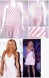 Chick Pink Stripe Haltered Dress