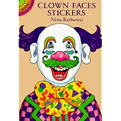 Clown Faces Stickers (Dover Little Activity Book)