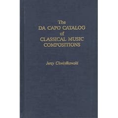 The Da Capo Catalog of Classical Music Compositions