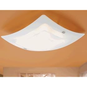 Eglo 86854A Aero-1, Nickel Frosted, Opal 4-Light Ceiling Light Fixture by Eglo