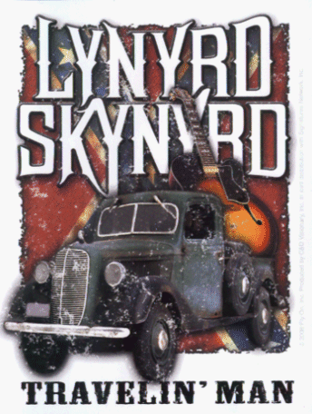 Lynyrd Skynyrd - Travelin' Man - Sticker / Decal