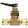 Ham-Let H1200 Series  Brass Toggle Valve, Inline, 1/4" Let-Lok Fitting