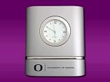 University of Oregon - Two-toned Desk Clock - Laser Engraved