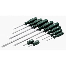 SK Hand Tools 86006 SureGrip Combination Screwdriver Set, 10-Piece