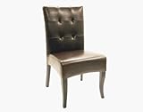 Wholesale Interiors Y-073-j001-dark Brn Full Leather Dining Chair