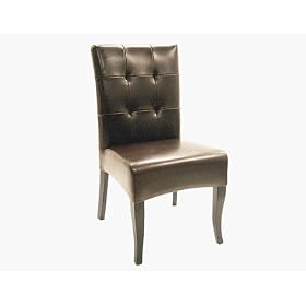 Wholesale Interiors Y-073-J001-Dark BRN Full Leather Dining Chair by Wholesale Interiors