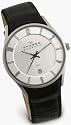 Skagen Herrenarmbanduhr Slimline Leder 474XLSLC