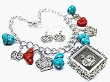 Inpirational Love Ladies's X-Large & Chunky Retro Crown 2 Sided Shadow Box & Genuine...
