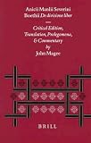: Anicii Manlii Severini Boethii De Divisione Liber (Philosophia Antiqua, Vol 77) (Philosophia Antiqua, Vol 77)