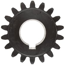 Martin Spur Gear, 20° Pressure Angle, High Carbon Steel, Inch, 20 Pitch