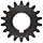 Martin Spur Gear, 20° Pressure Angle, High Carbon Steel, Inch, 20 Pitch