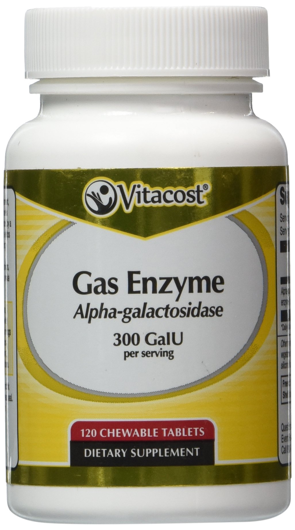 Galleon Vitacost Gas Enzyme Alphagalactosidase 300 GalU Per