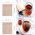 BEFORYOU 400 Pack Disposable Drawstring Tea Filter Bags (7 x 9, Natual Color) 
