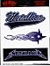 Metallica - Logos in Blue - 3 Separate Stickers! - Sticker / Decal (Decals)