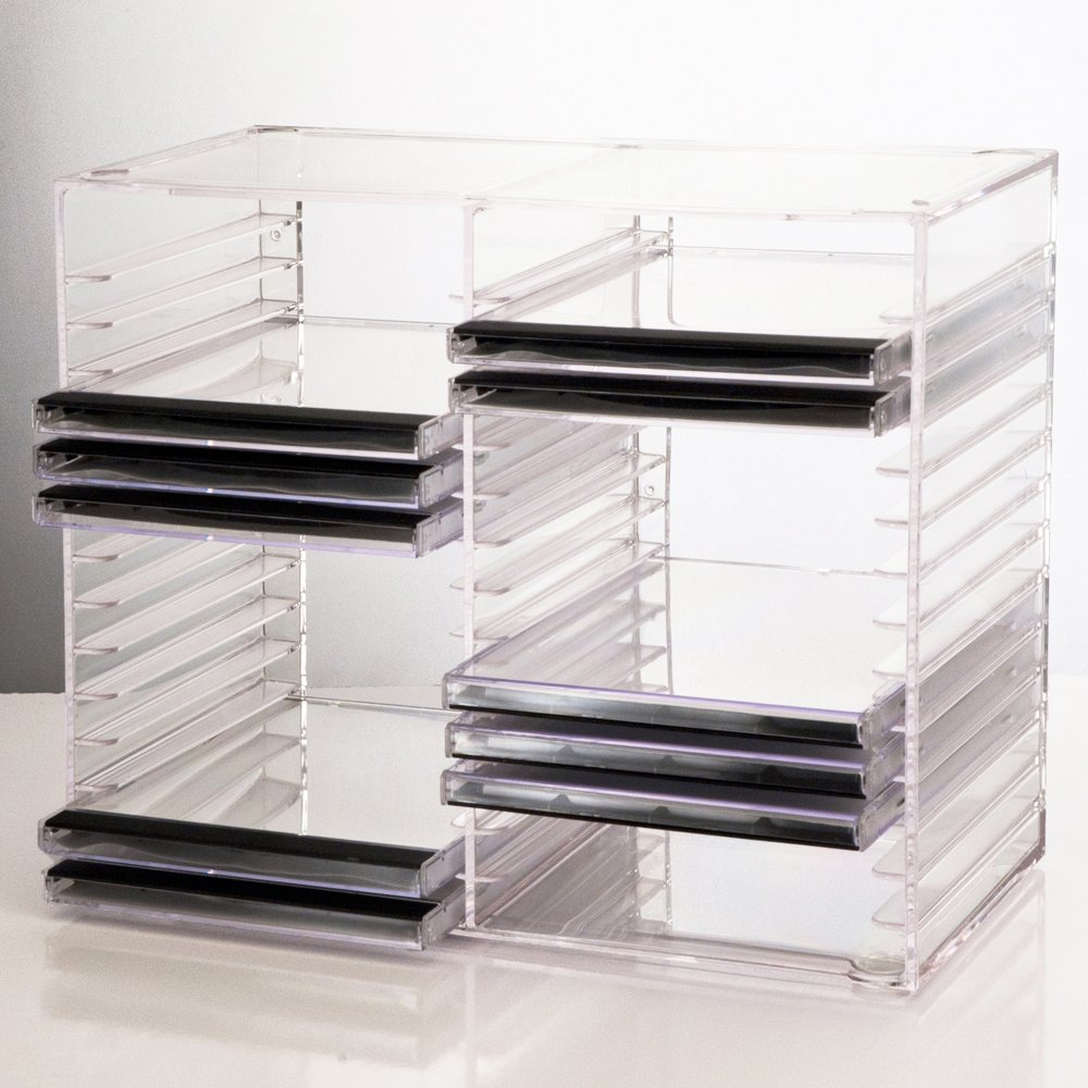 US Acrylic® Clear Stackable CD Holder holds 30 standard CD jewel