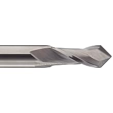 Melin Tool AMG-DP Carbide Drill Mill, Uncoated (Bright) Finish, 30 Deg Point Angle, 2 Flutes, 2.5" Overall Length, 0.3125" Cutting Diameter, 0.3125" Shank Diameter