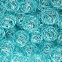 Drahtb�lle, Drahtkugeln. Ca 30 mm. 10 St�ck. Hell blau, FRESH BLUE