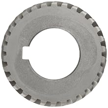 Boston Gear H2030R Plain Helical Gear, 45 Degree Helix, 14.5 Degree Pressure Angle, 0.750 Bore, 20 Pitch, 30 Teeth, Steel, RH