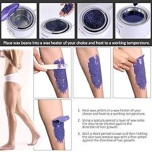 Wokaar Wax Warmer Hair Removal Waxing Kit With 4 Hard Wax Beans