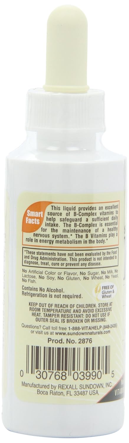 Amazon.com: Sundown Vitamin B12 Complex Sublingual Liquid, 2 Oz ...
