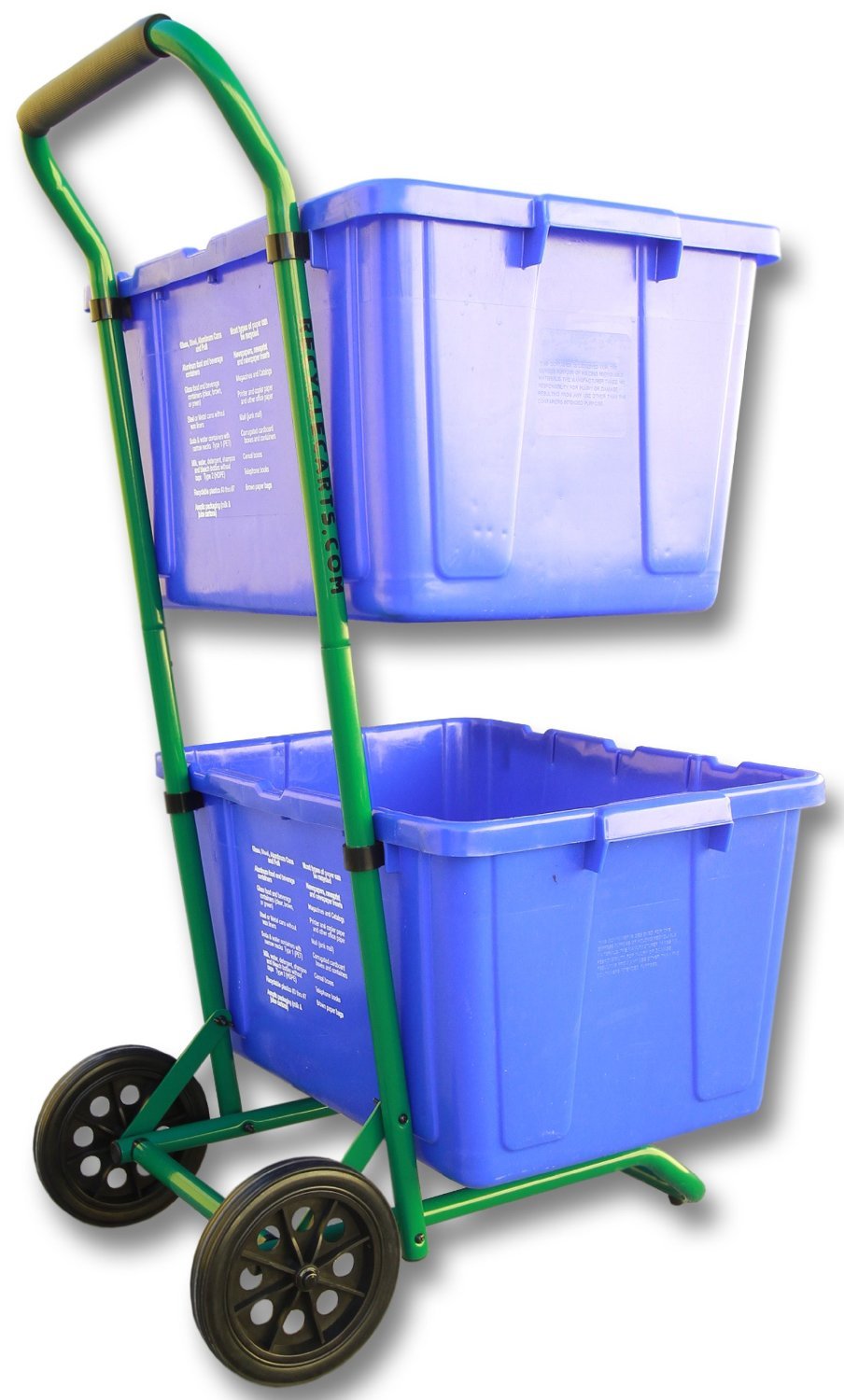 Recycle Cart Bins Trash Recycling Container Wheeled Residential Garden