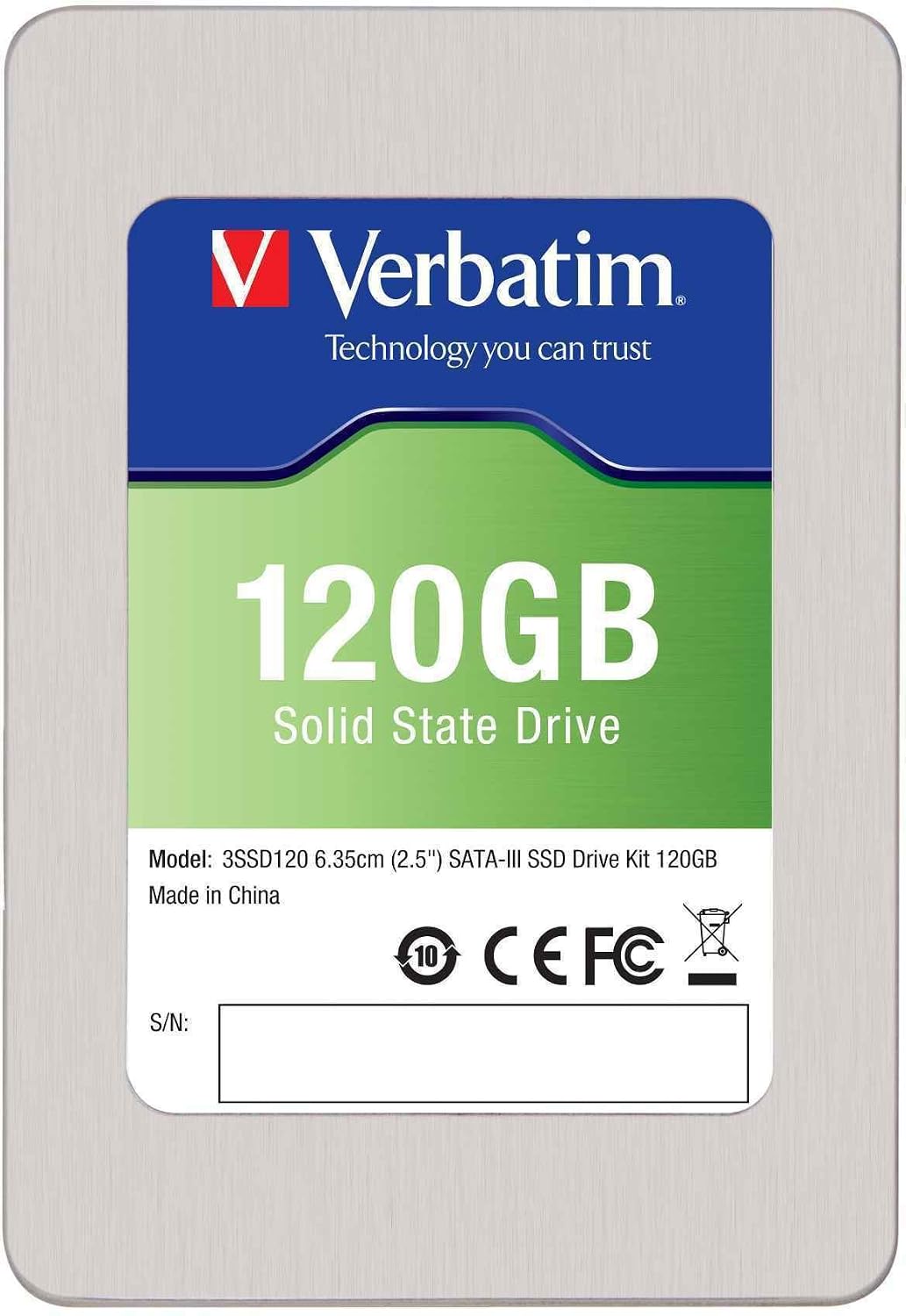 Verbatim 120 GB SATA III Internal SSD 6.0 Gb-s 2.5-Inch 47378 $93.24