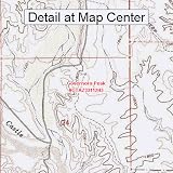 USGS Topographic Quadrangle Map - Governors Peak, Arizona (Folded/Waterproof)