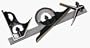 Starrett C434-12-4R Combination Set with Square, Center and Reversing Protractor and Satin Chrome blade