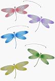 24 Pink Purple Yellow Blue Green Swirl Dragonfly Mobile nylon hanging ceiling nursery room decor