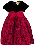 Penelope Mack Toddler Girls Flocked Floral Dress