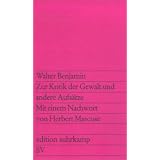 Zur Kritik der Gewalt und andere Aufs�tze (edition suhrkamp)von "Walter Benjamin"