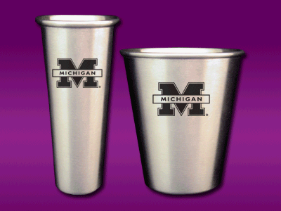 University of Michigan - Shot Glass Set - Laser Engraved
